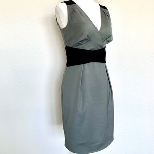Elegant gray Banana Republic cocktail dress